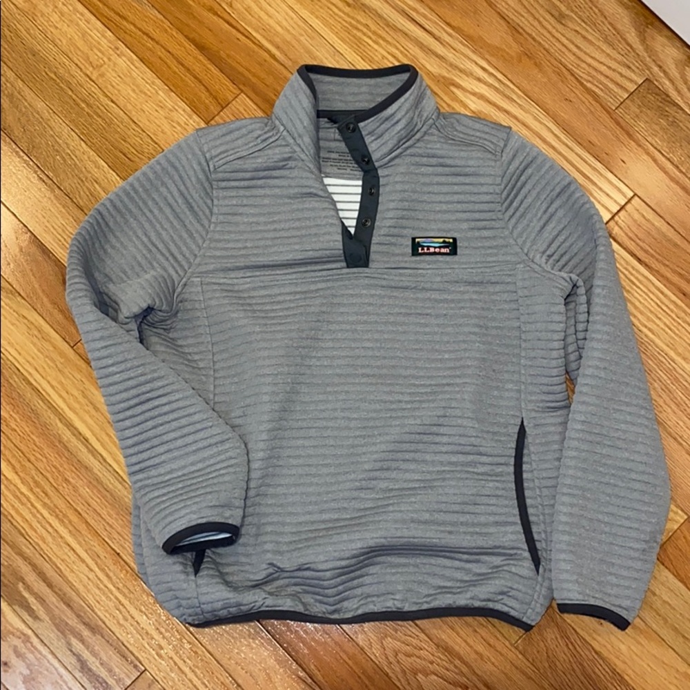 Gray LL Bean pullover - barely worn